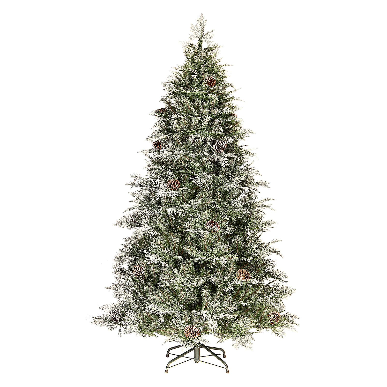 Sapin de Noël 240 cm pommes de pin poly Frosted Mountain vente en