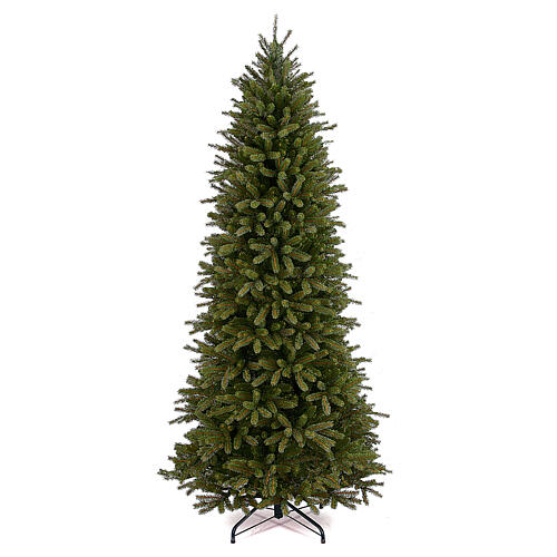 Large artificial Christmas tree 225 cm slim poly Jersey Fraser Fir Pencil 1