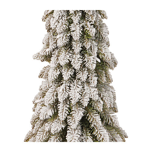 Copribase albero beige Babbo Natale poliestere 80 cm 2