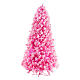 STOCK Fairy pink snowy PVC Christmas tree, 230 cm, 700 LED lights, 8 light settings s1