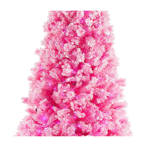 STOCK Árbol abeto rosa Fairy Pink Navidad PVC 700 led 8 movimientos 230 cm 2