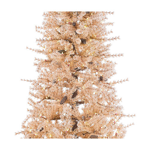 STOCK Albero abete rosa antico Victorian Pink PVC Natale 230 cm 2