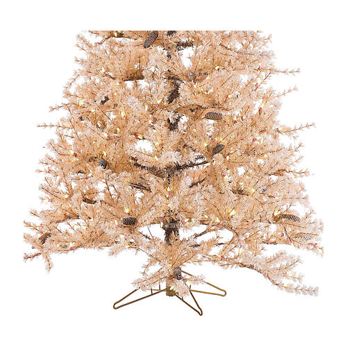 STOCK Albero abete rosa antico Victorian Pink PVC Natale 230 cm 3