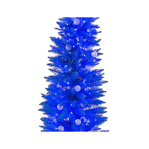 STOCK Fancy blue PVC Christmas tree, 180 cm, 300 LED lights 2