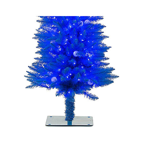 STOCK Fancy blue PVC Christmas tree, 180 cm, 300 LED lights 3