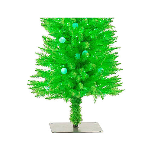 STOCK Fancy shiny green PVC Christmas tree, 180 cm, 300 LED lights 3