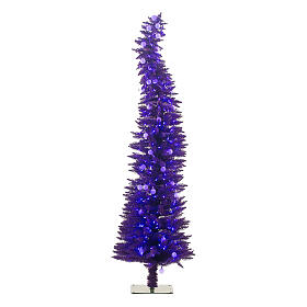 Weihnachtstanne violett Fancy Tree mit 300 LEDs, 180 cm
