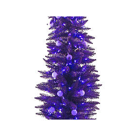STOCK Fancy purple PVC Christmas tree, 180 cm, 300 LED lights