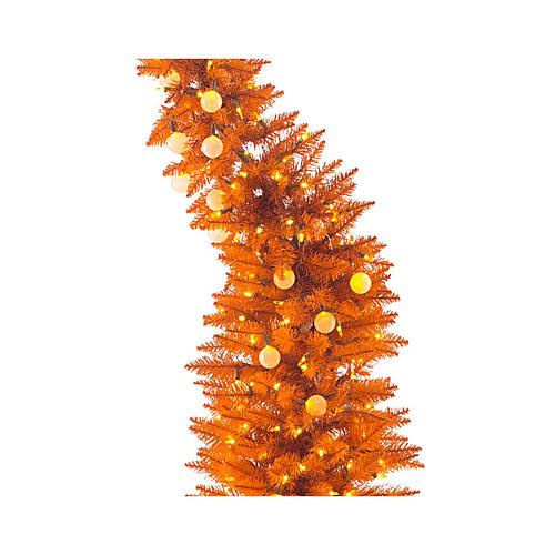 Weihnachtstanne orange Fancy Tree mit 300 LEDs, 180 cm 2