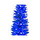 STOCK Fancy blue PVC Christmas tree, 210 cm, 400 LEDs s2