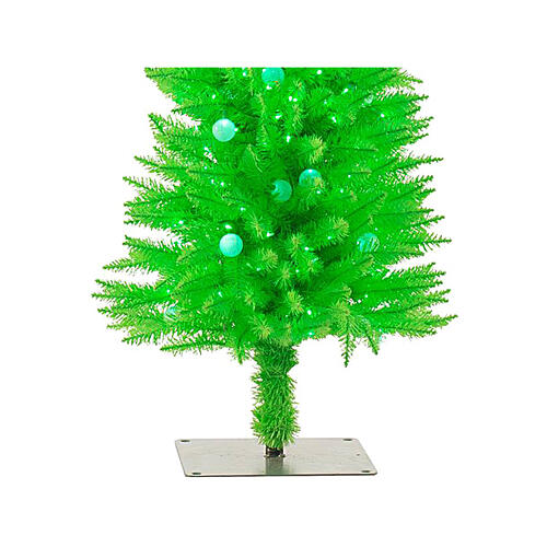 STOCK Fancy shiny green PVC Christmas tree, 210 cm, 400 LEDs 3