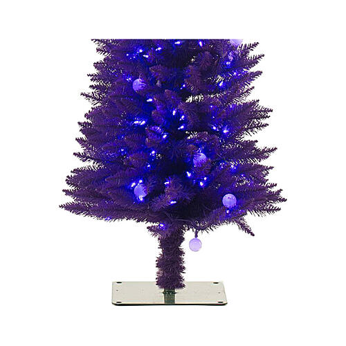 STOCK Fancy purple PVC Christmas tree, 210 cm, 400 LEDs 3