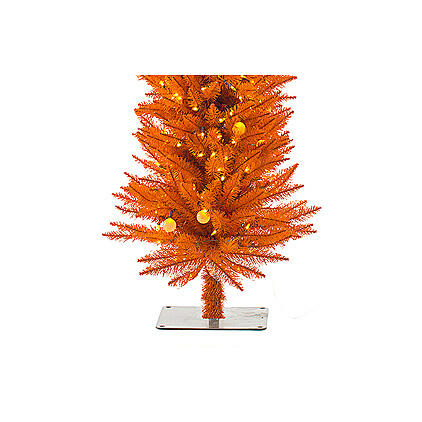 STOCK Fancy orange PVC Christmas tree, 210 cm, 400 LEDs 3