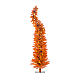 STOCK Fancy orange PVC Christmas tree, 210 cm, 400 LEDs s1