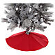 Falda cubre base Árbol Navidad rojo fieltro diámetro 70 cm s2