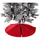 Falda cubre base Árbol Navidad rojo fieltro diámetro 70 cm s3