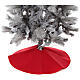 Couvre-pied sapin Noël feutre rouge diamètre 70 cm s2