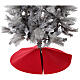 Couvre-pied sapin Noël feutre rouge diamètre 70 cm s3