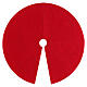 Christmas tree skirt, red felt 70 cm diameter s1