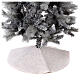 Copribase bianco mélange Albero Natale feltro d. 70 cm s2