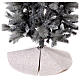 Copribase bianco mélange Albero Natale feltro d. 70 cm s3