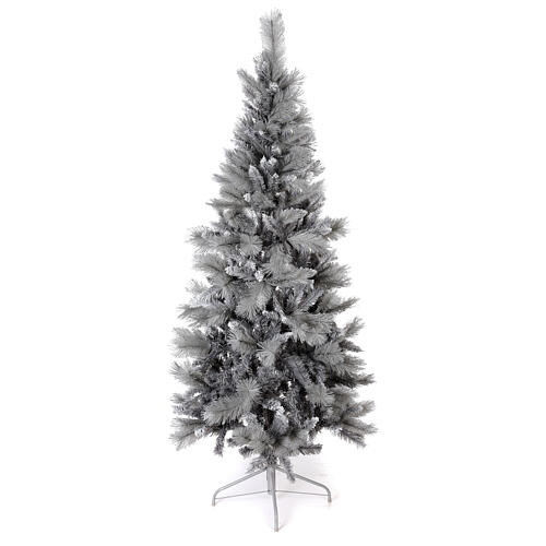 Árvore de Natal Silver Tourmaline 210 cm purpurina prata 1