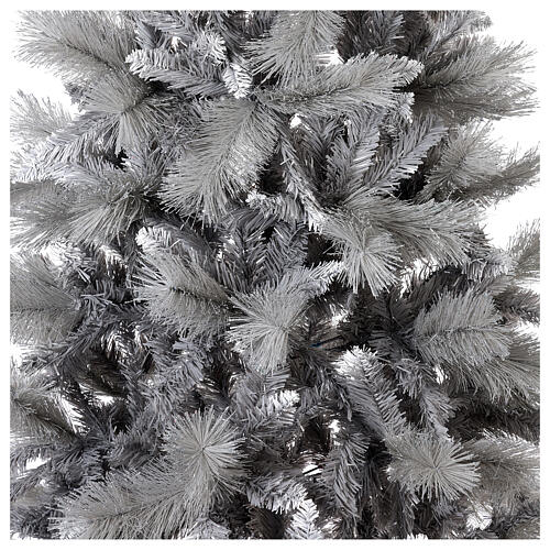 Árvore de Natal Silver Tourmaline 210 cm purpurina prata 2