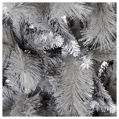 Árvore de Natal Silver Tourmaline 210 cm purpurina prata 3