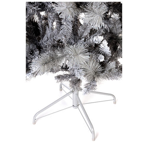 Árvore de Natal Silver Tourmaline 210 cm purpurina prata 5