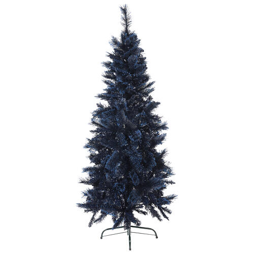 Starry Sapphire Blue Christmas Tree, 210 cm, glittery blue 1