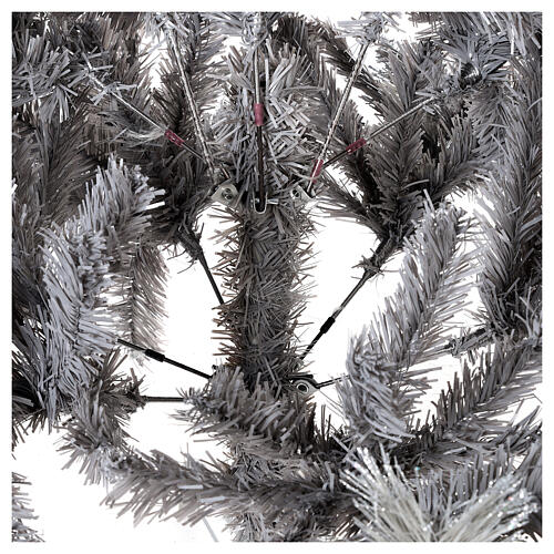Silver Tourmaline Christmas Tree, glittery silver, 180 cm 4