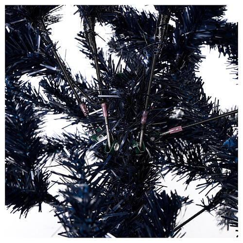 Starry Sapphire Blue Christmas Tree, glittery blue, 180 cm 4