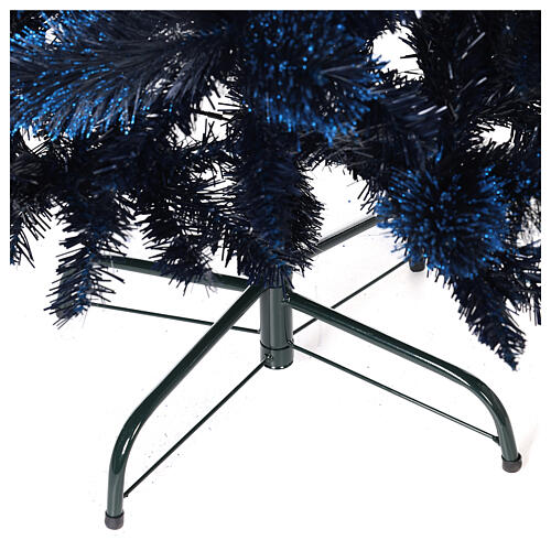 Starry Sapphire Blue Christmas Tree, glittery blue, 180 cm 5