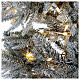 Grün beflockter Weihnachtsbaum 250 led Snowy Nordman, 180 cm s4