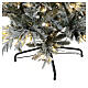 Grün beflockter Weihnachtsbaum 250 led Snowy Nordman, 180 cm s5