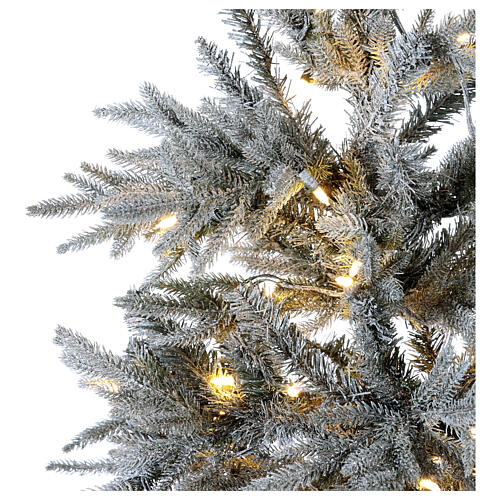 Weihnachtsbaum grün geflockt Snowy Nordman 450 LEDs, 210 cm 3