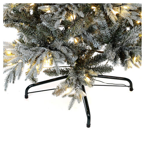 Weihnachtsbaum grün geflockt Snowy Nordman 450 LEDs, 210 cm 5