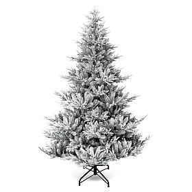 Snowy Nordman Weihnachtsbaum grün beflockt, 210 cm