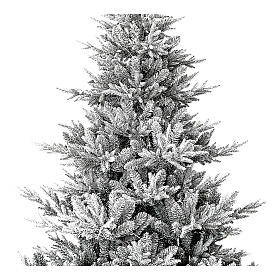 Flocked Snowy Nordman Christmas tree, 210 cm, green pvc