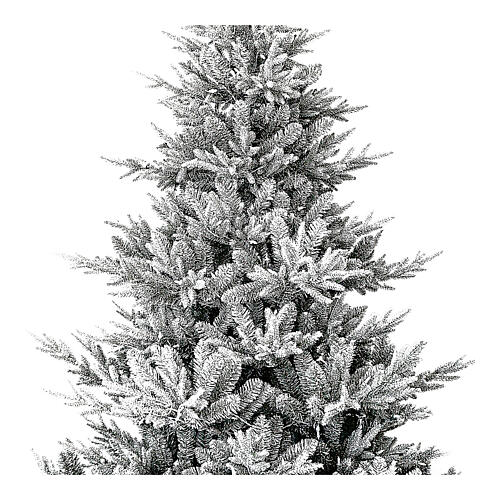 Albero di Natale Snowy Nordman 210 cm verde floccato 2