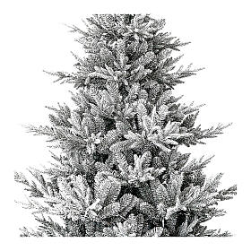 Flocked Snowy Nordman Christmas tree, 270 cm, green pvc