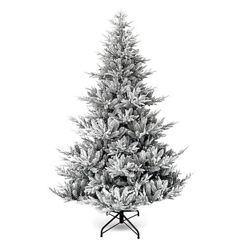 Flocked Snowy Nordman Christmas tree, 270 cm, green pvc 1