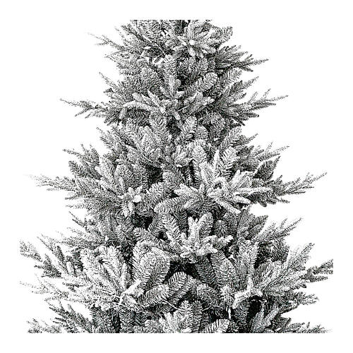 Sapin de Noël Snowy Nordman 270 cm PVC vert enneigé 2