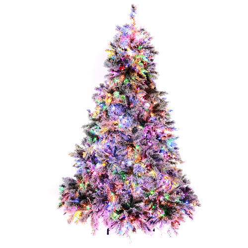 Snowy Seneca flocked Christmas Tree, green, 210 cm, 1600 LED 3