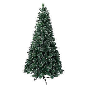 Albero di Natale Shimmer Bristle pigne verde 180 cm