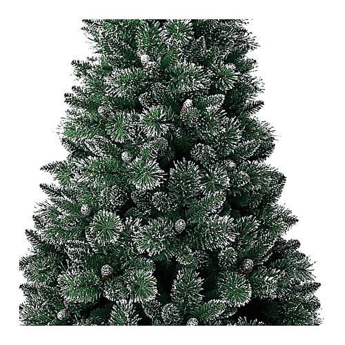 Albero di Natale Shimmer Bristle pigne verde 180 cm 2