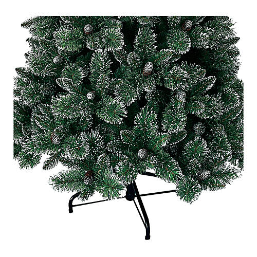 Albero di Natale Shimmer Bristle pigne verde 180 cm 3