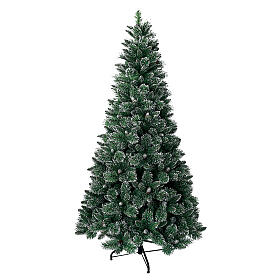 Albero di Natale Shimmer Bristle verde pigne 225 cm