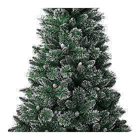 Albero di Natale Shimmer Bristle verde pigne 225 cm