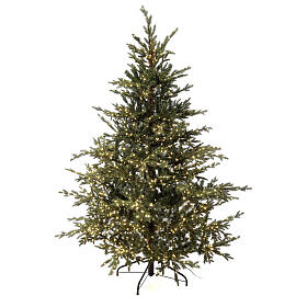 Christmas tree of the 5th Avenue with 2000 warm white nanoLED lights 180 cm green poly feel real